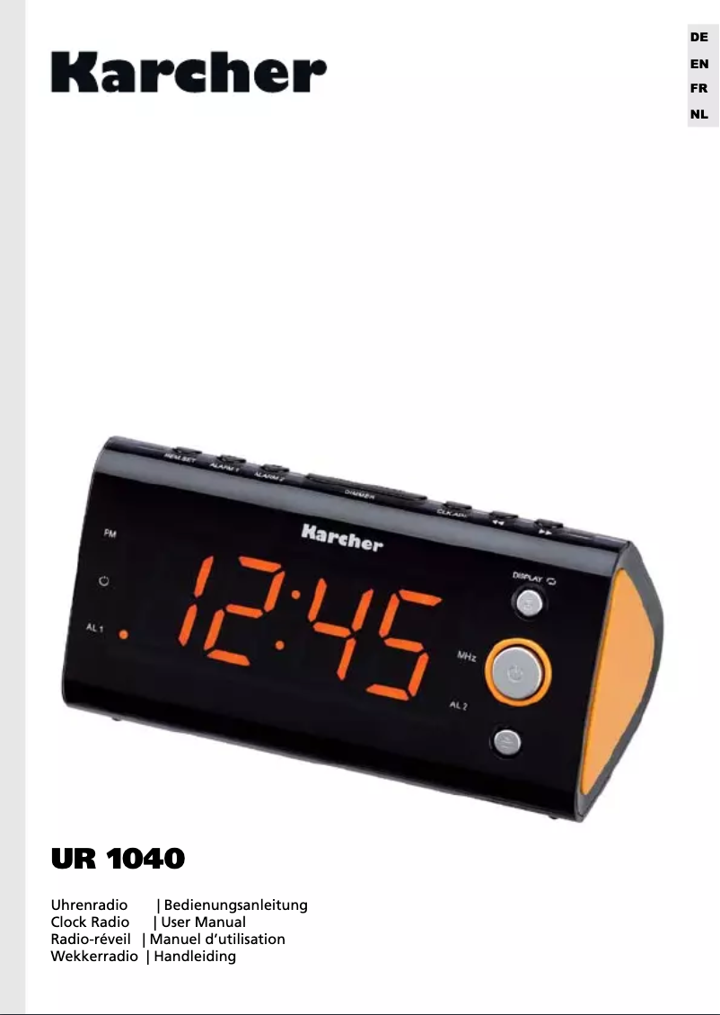 Image de la première page du manuel de l'appareil UR 1040