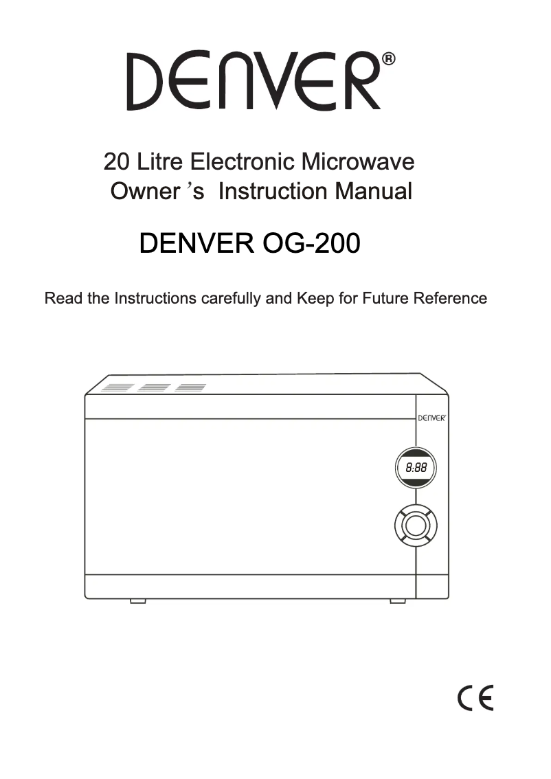 Page 1 de la notice Manuel utilisateur Denver OG-200