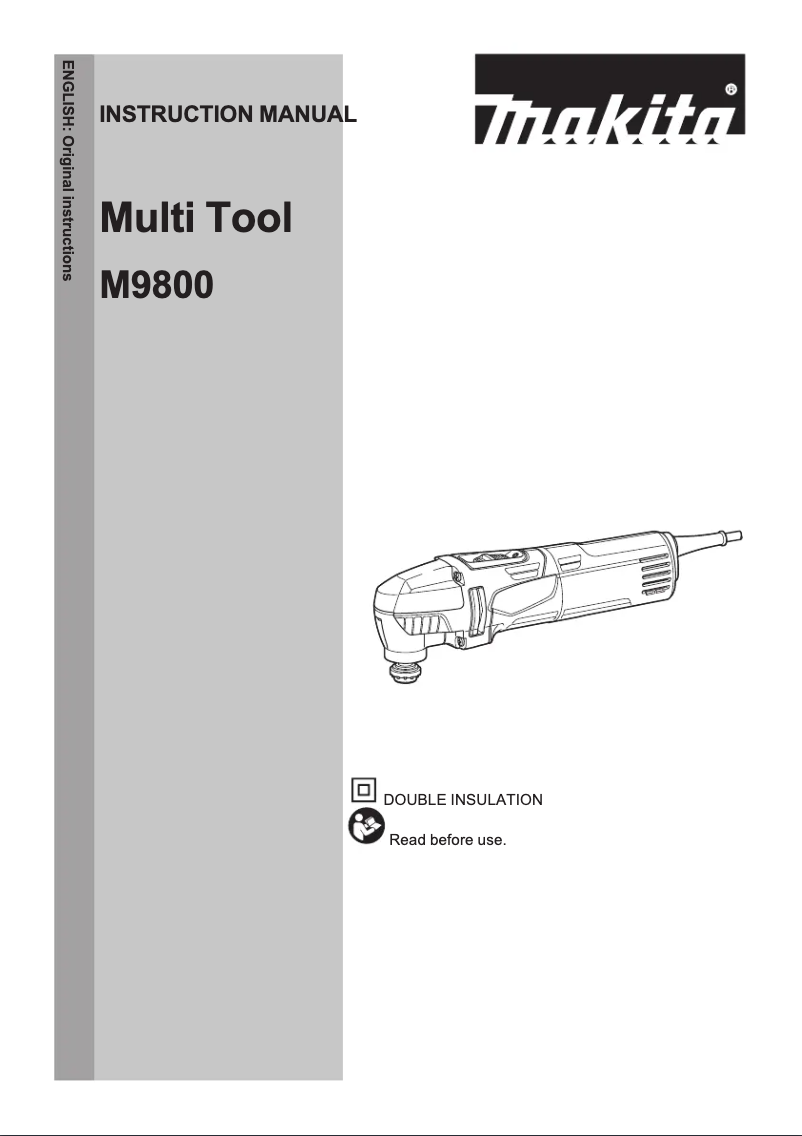 Page n°1 - Manuel utilisateur Makita M9800KX2