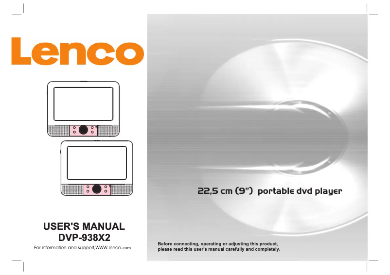 Image de la première page du manuel de l'appareil DVP-938 X2