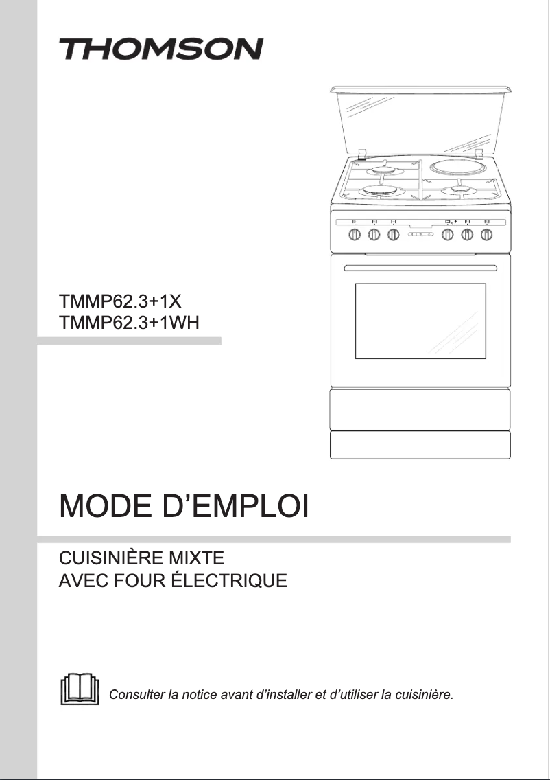 Page n°1 - Manuel utilisateur Thomson TMMP62.3+1X