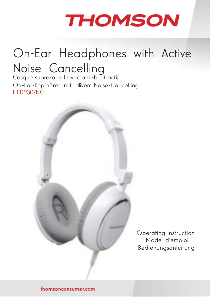 Page 1 de la notice Manuel utilisateur Thomson HED2307NCL