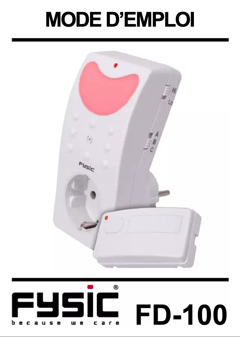 Página 1 del manual Manual de usuario Fysic FD-100