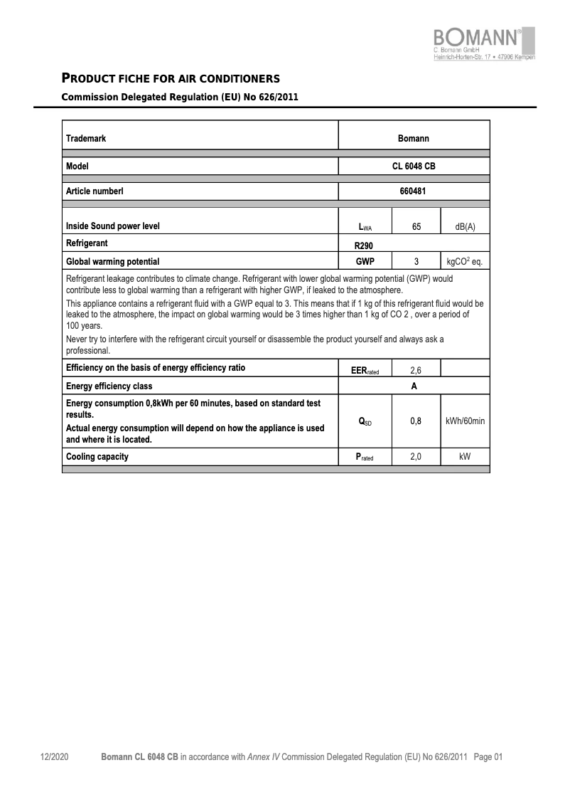 Image de la première page du manuel de l'appareil CL 6048 CB