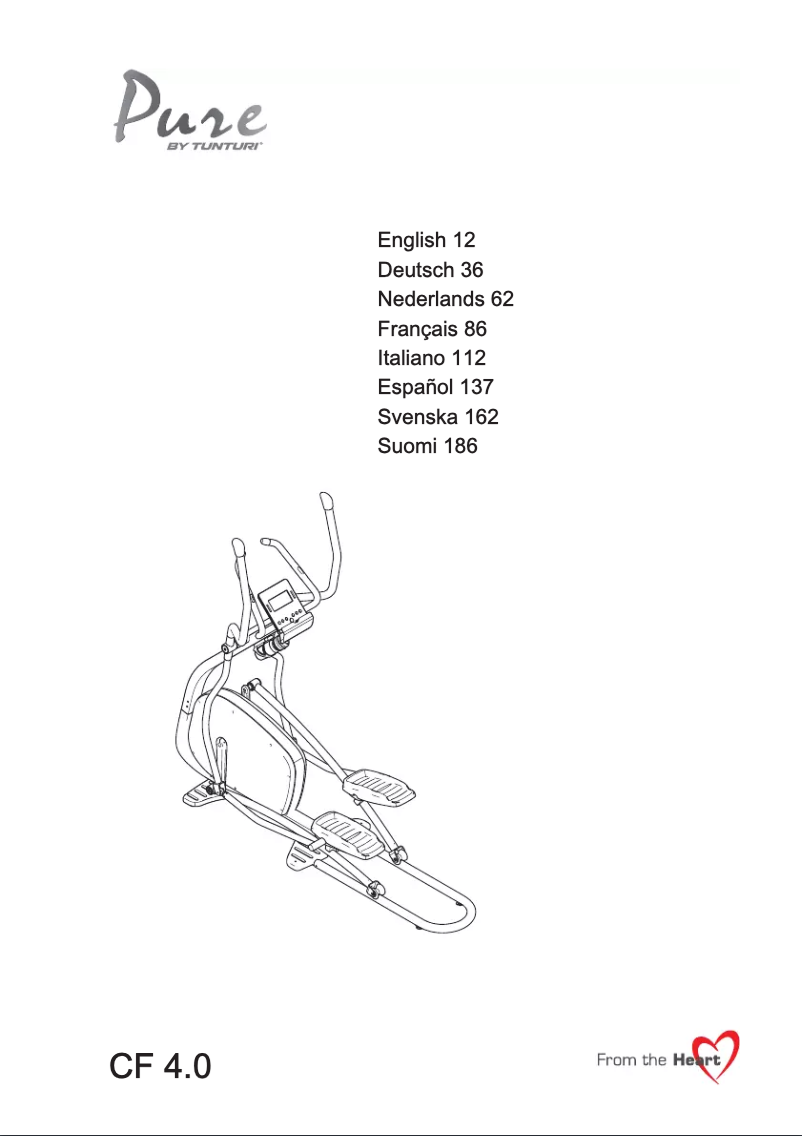 Page n°1 - Manuel utilisateur Tunturi Pure CF 4.0