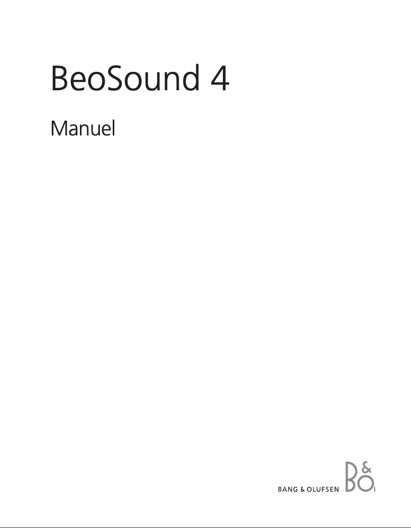 Image de la première page du manuel de l'appareil BeoSound 4 dab