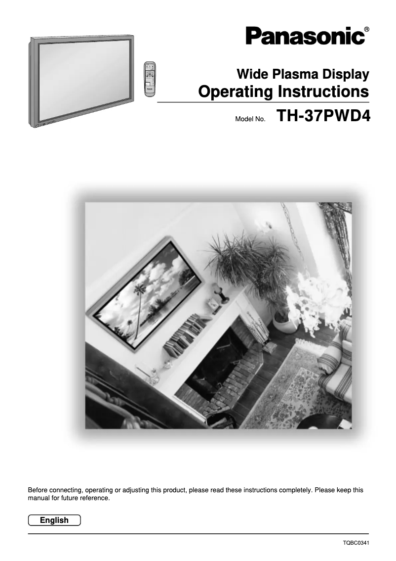 Página 1 del manual Manual de usuario Panasonic Viera TH-37PWD4HZ