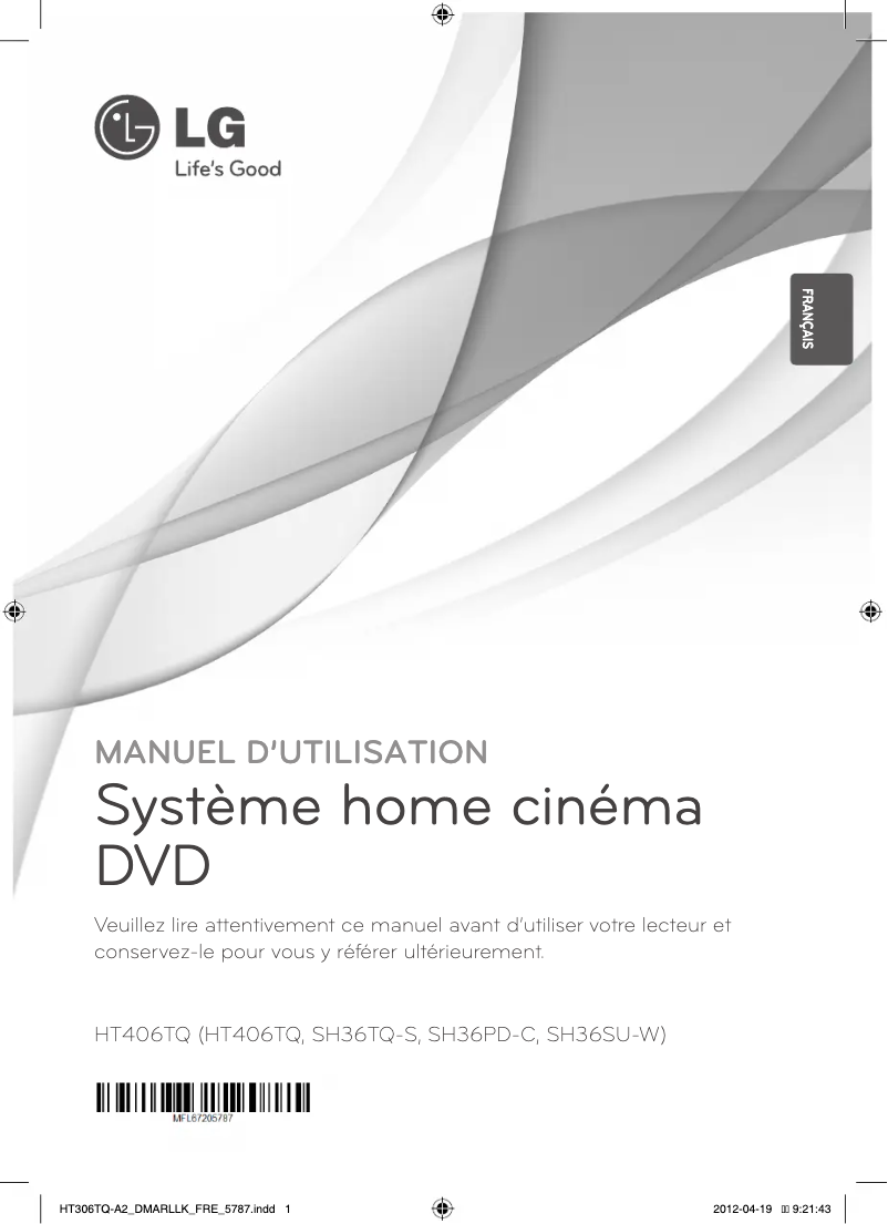 Image de la première page du manuel de l'appareil HT406TQ