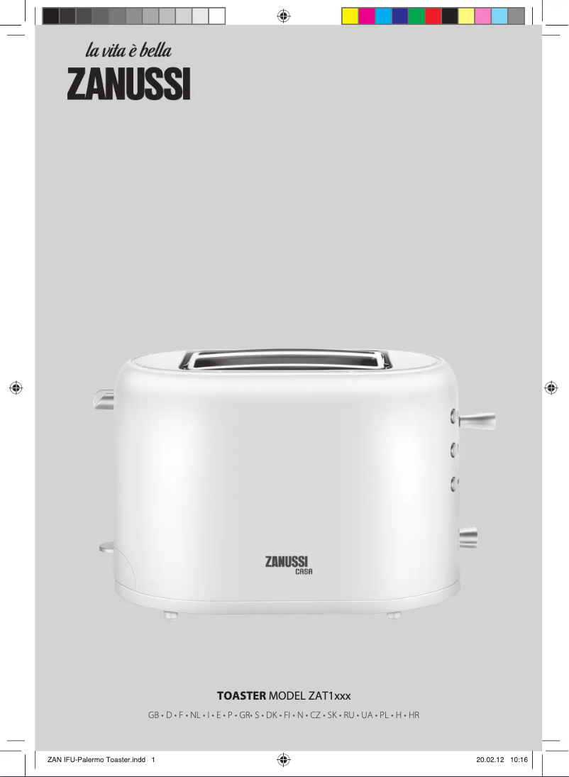 Page n°1 - Manuel utilisateur Zanussi ZAT1250