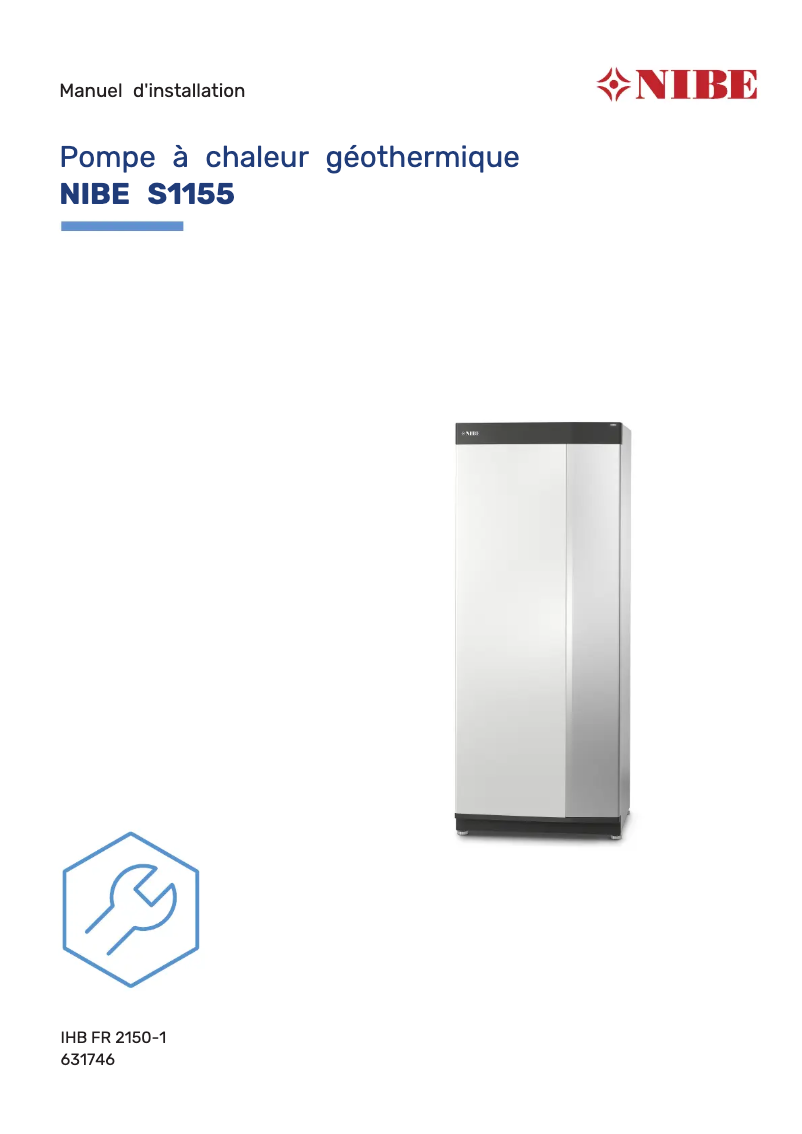 Página 1 del manual Guía de instalación Nibe S1155-16