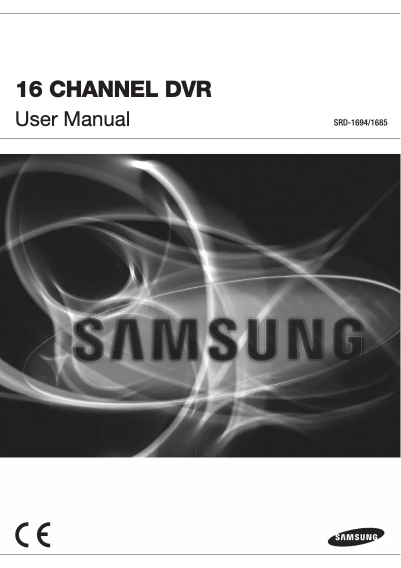 Page n°1 - Manuel utilisateur Wisenet SRD-1685