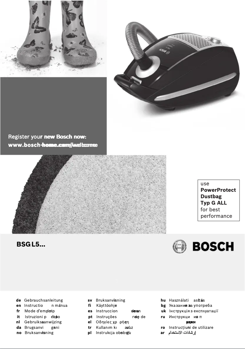 Página 1 del manual Manual de usuario Bosch BSGL5PT2GB