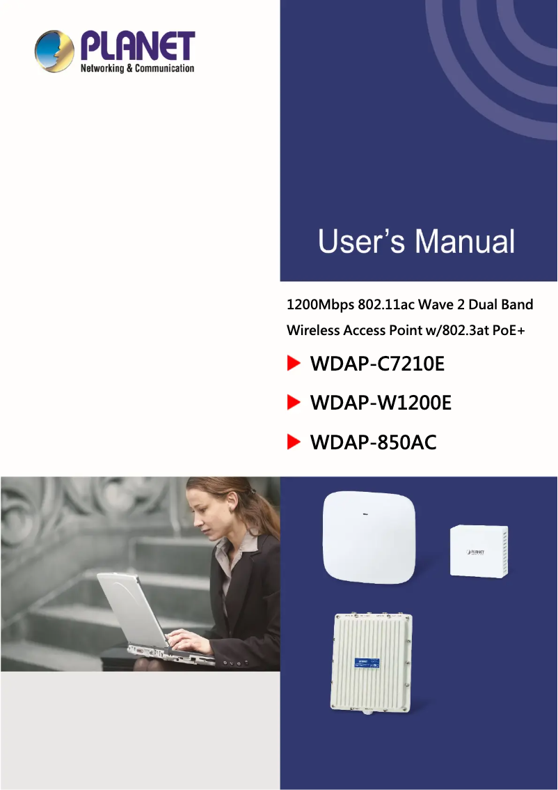 Page n°1 - Manuel utilisateur Planet WDAP-W1200E