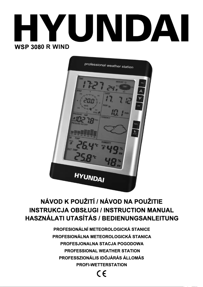 Image de la première page du manuel de l'appareil WSP 3080
