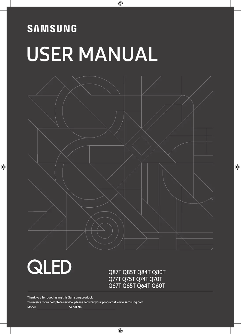Image de la première page du manuel de l'appareil GQ50Q67TGU