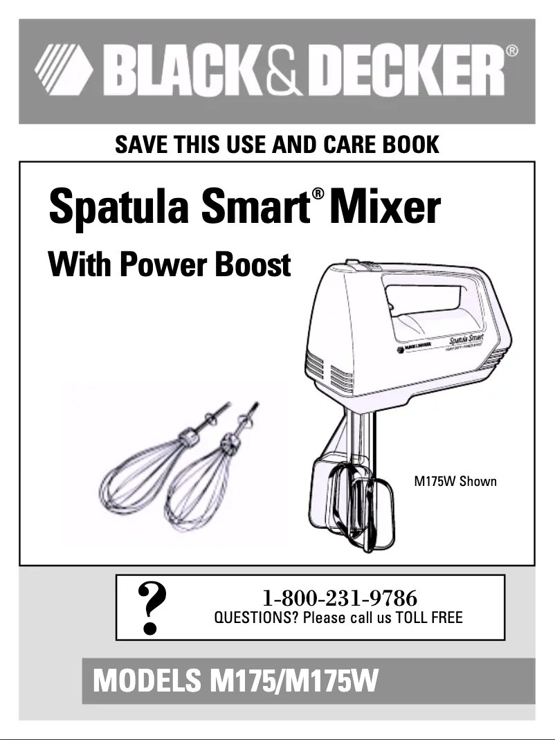 Page 1 de la notice Manuel utilisateur Black & Decker M175