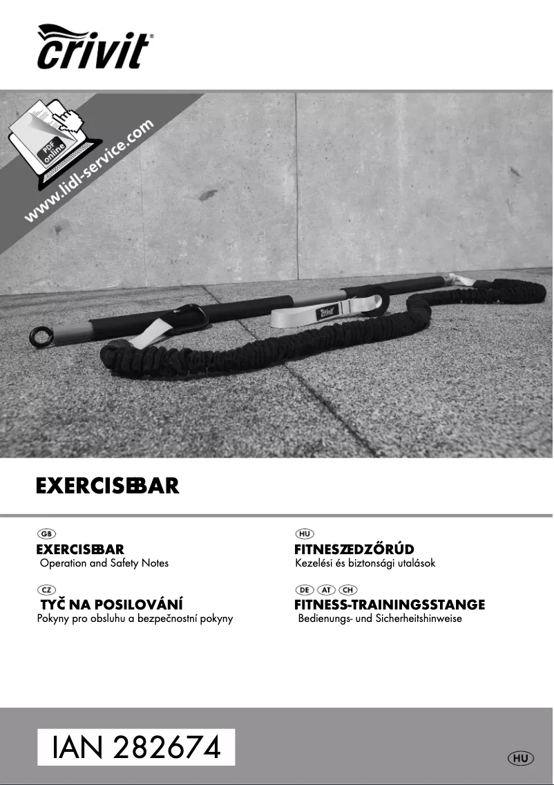 Page 1 of the manual User Manual Crivit IAN 282674