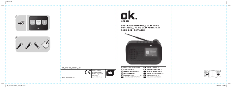 Image de la première page du manuel de l'appareil ORD 130