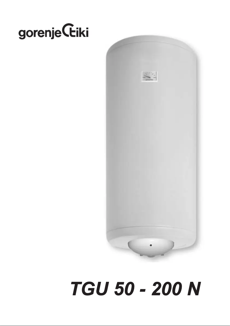 Page 1 de la notice Manuel utilisateur Gorenje TGU50B6