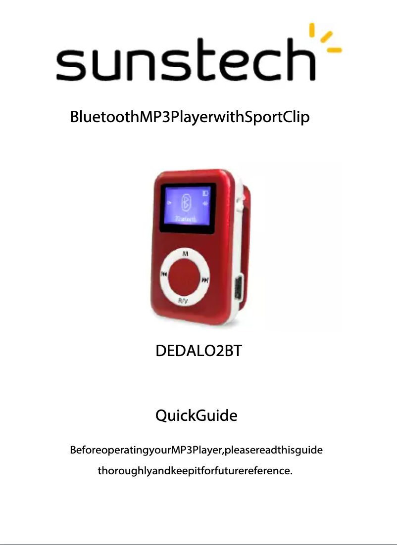 Page n°1 - Manuel utilisateur Sunstech Dedalo II BT