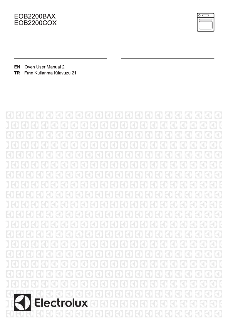 Image de la première page du manuel de l'appareil EOB2200COX