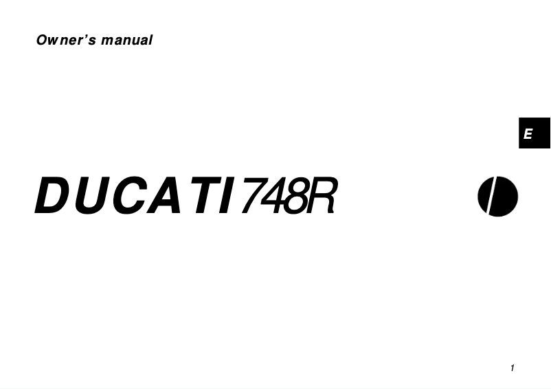 Image de la première page du manuel de l'appareil 748R