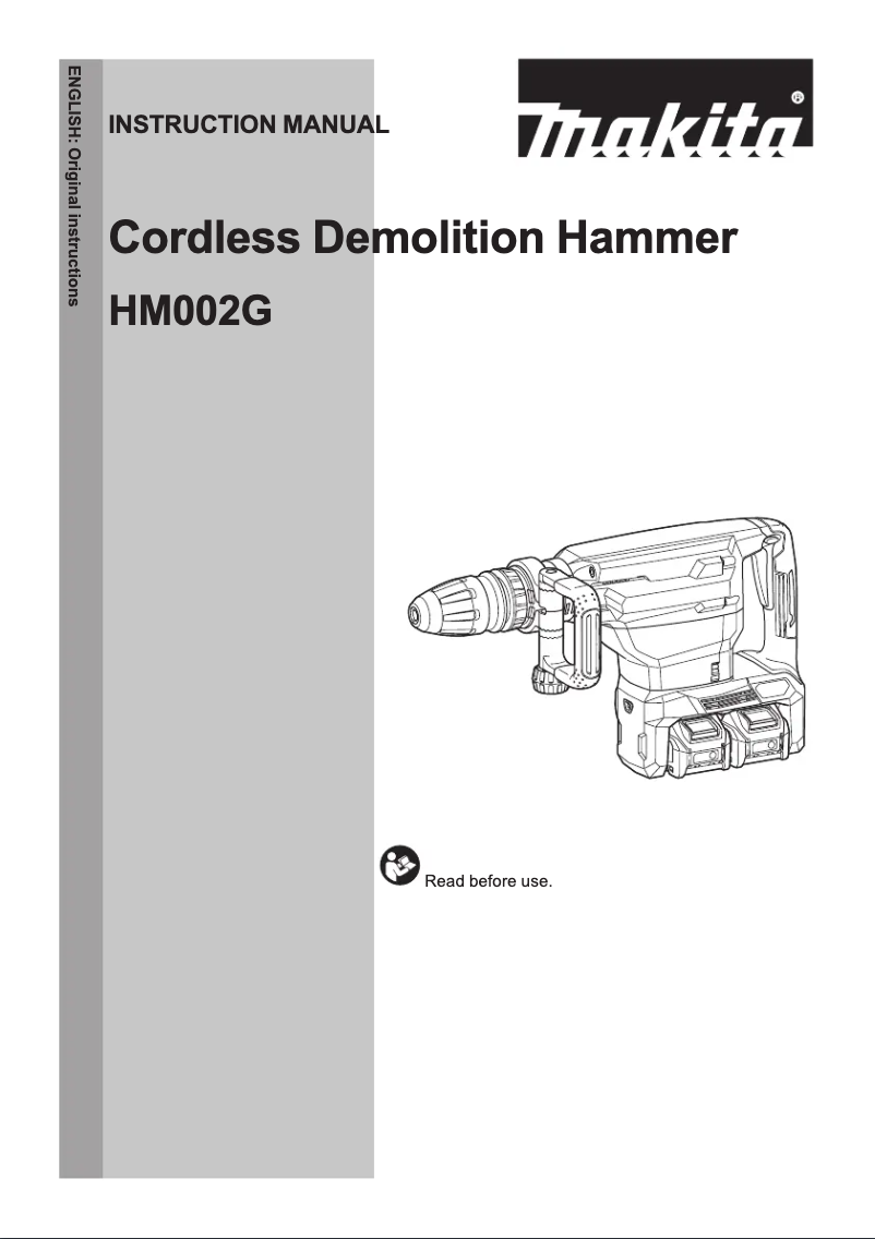Page n°1 - Manuel utilisateur Makita HM002GD202