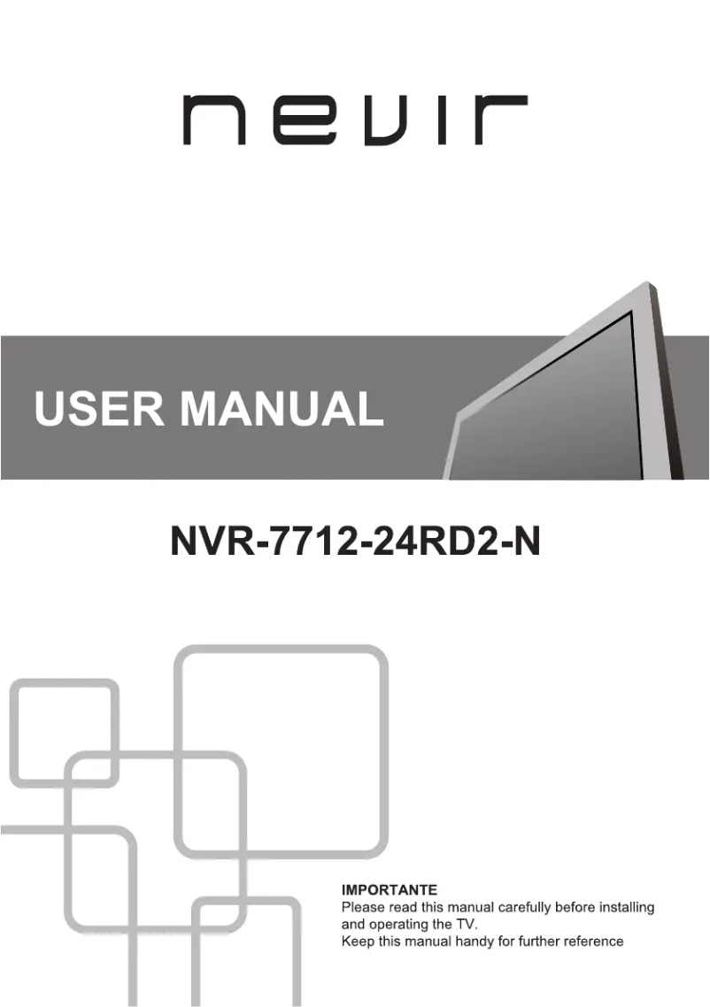Page n°1 - Manuel utilisateur Nevir NVR-7712-24RD2-N