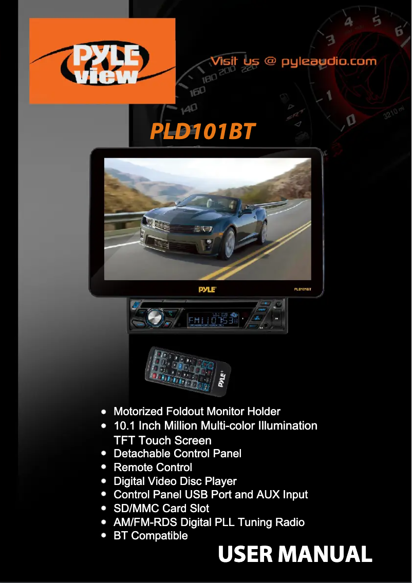 Page 1 de la notice Manuel utilisateur Pyle PLD101BT