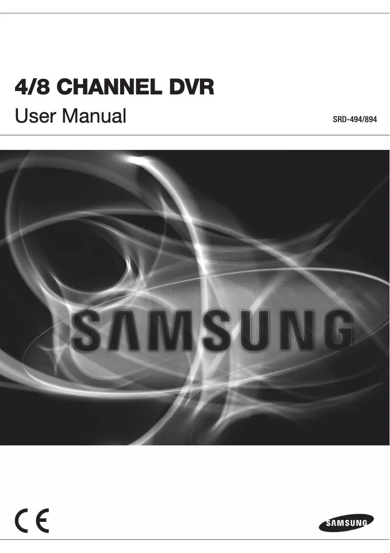 Page 1 de la notice Manuel utilisateur Hanwha SRD-894