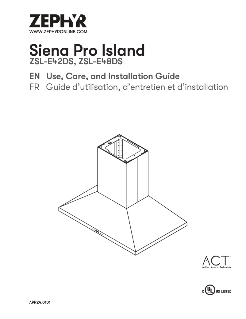 Page 1 de la notice Manuel utilisateur Zephyr ZSL-E48DS