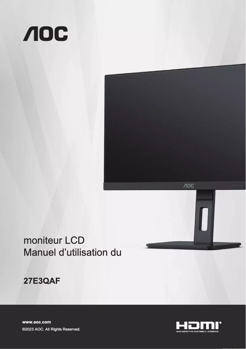 Image de la première page du manuel de l'appareil 24E3QAF