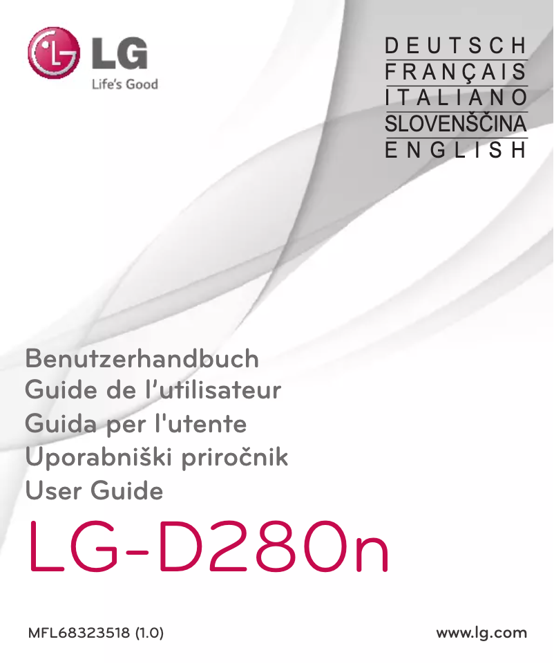 Page n°1 - Manuel utilisateur LG L65