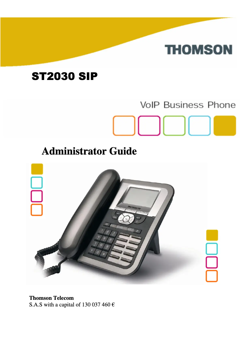 Imagen de la primera página del manual del dispositivo ST2030