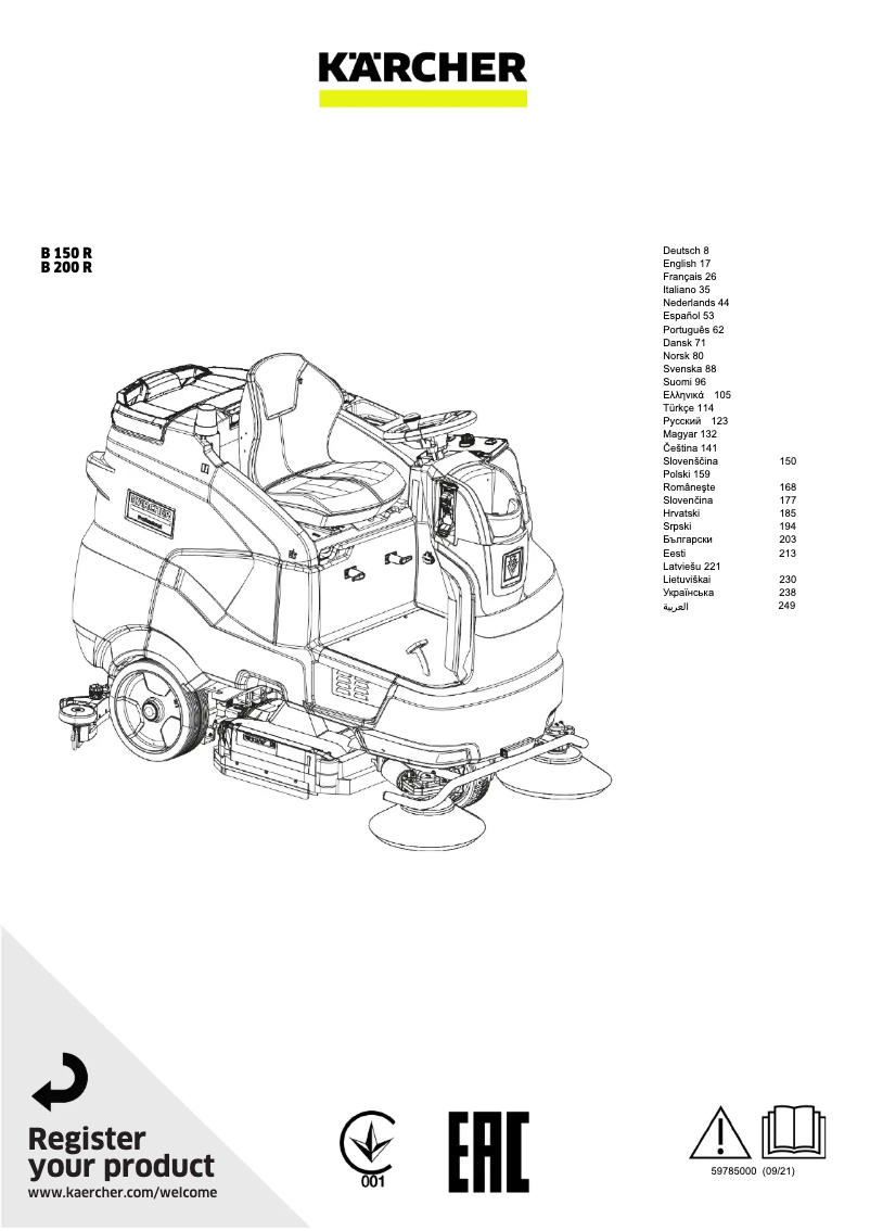 Image de la première page du manuel de l'appareil B 200 R Bp Pack