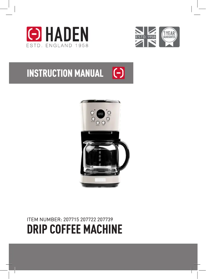 Page 1 de la notice Manuel utilisateur Haden Dorset