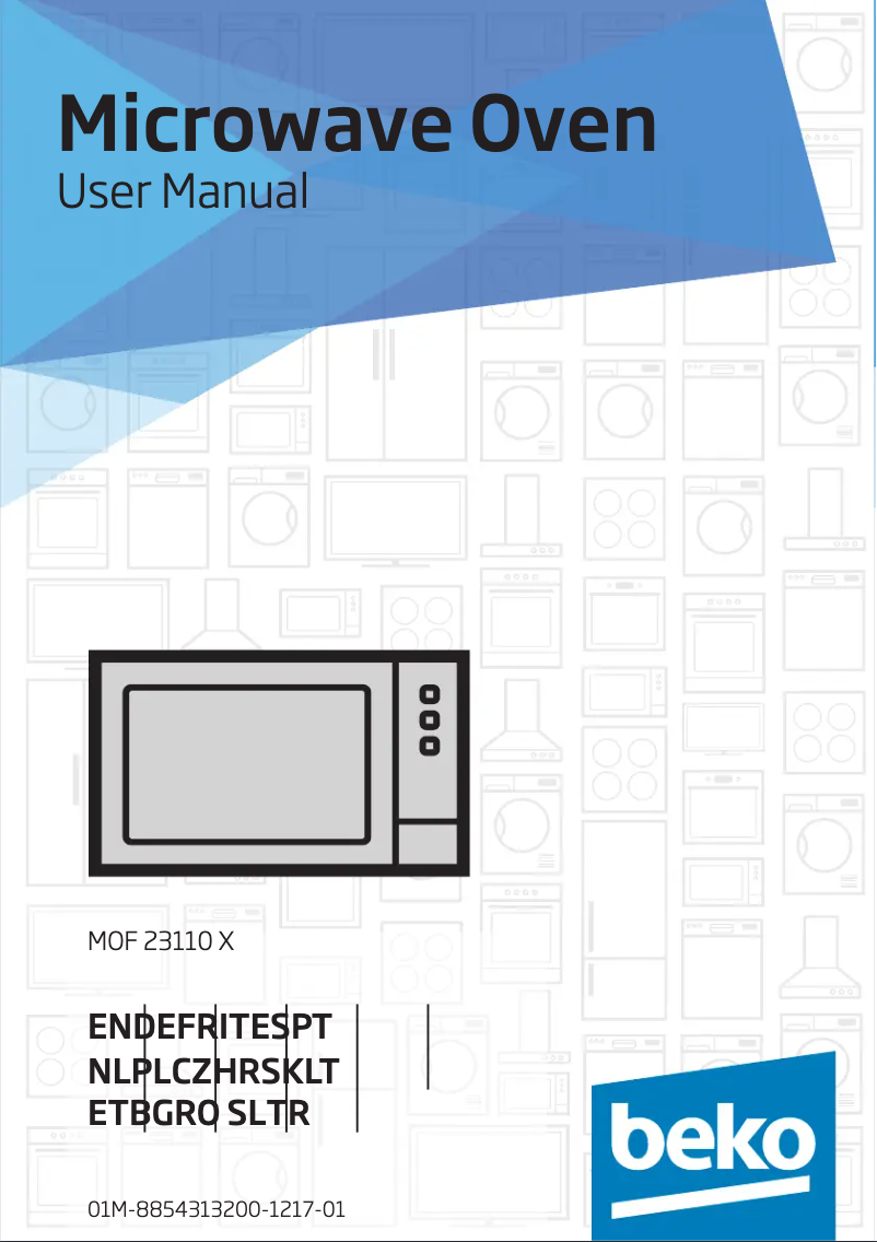 Page 1 de la notice Manuel utilisateur Beko MOF23110X