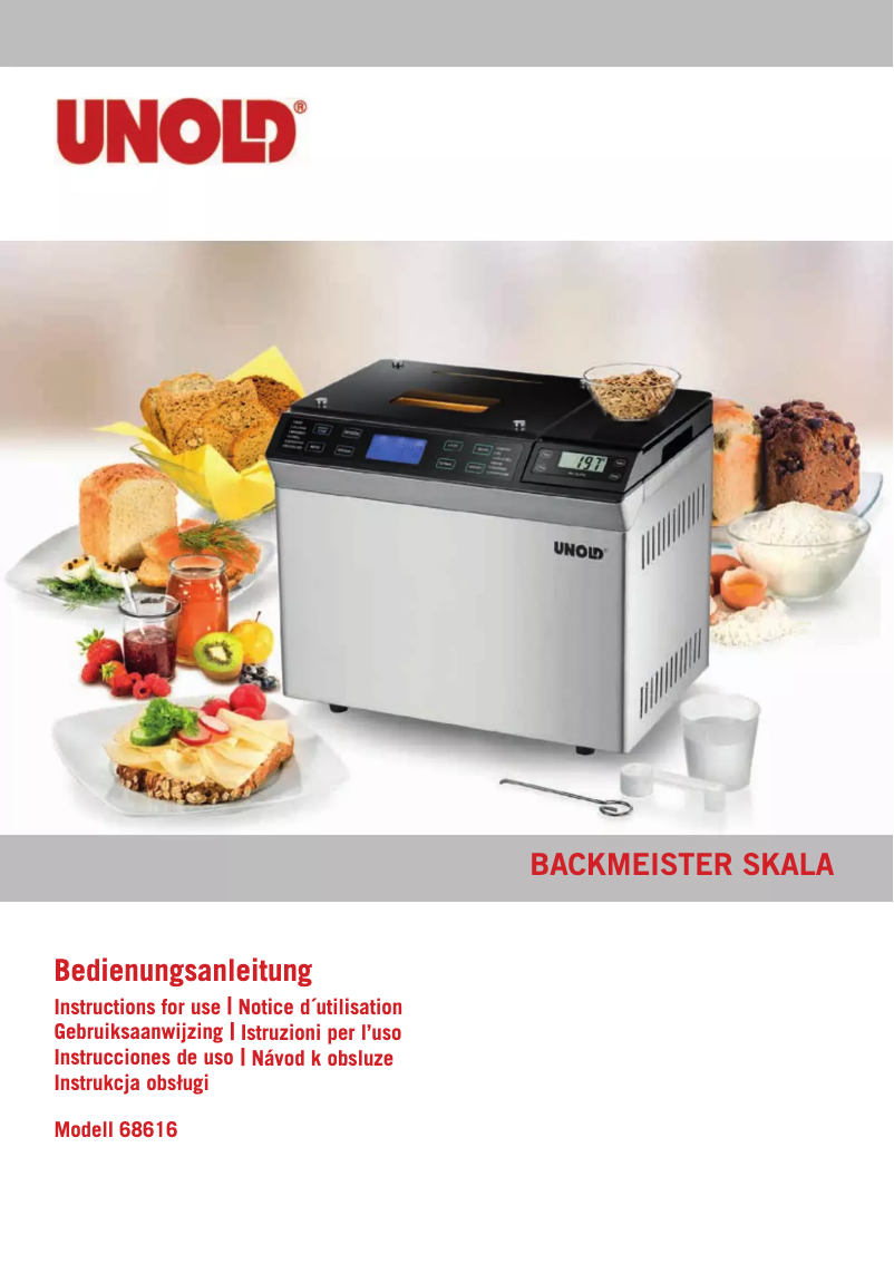 Page n°1 - Manuel utilisateur Unold Backmeiser Skala 68616