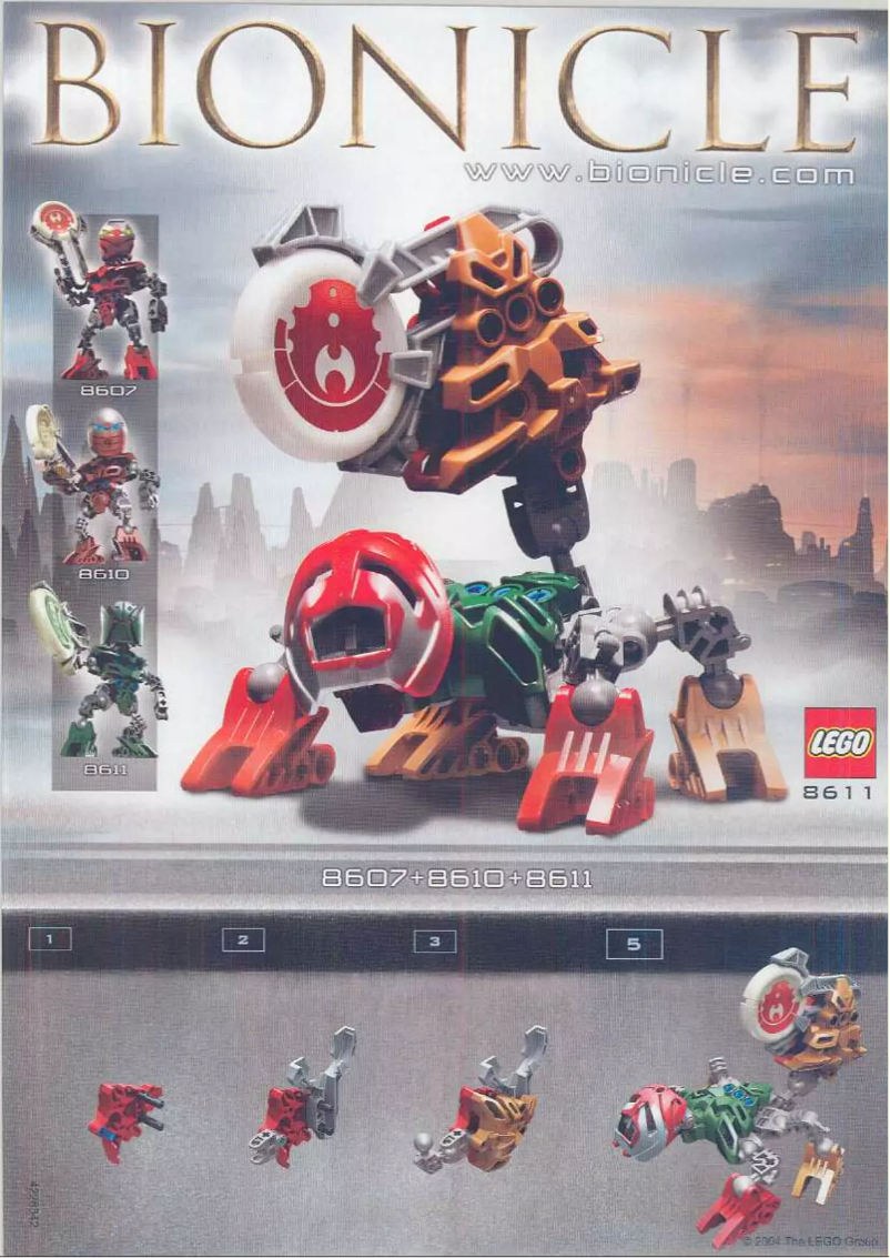 Image de la première page du manuel de l'appareil Bionicle 8611
