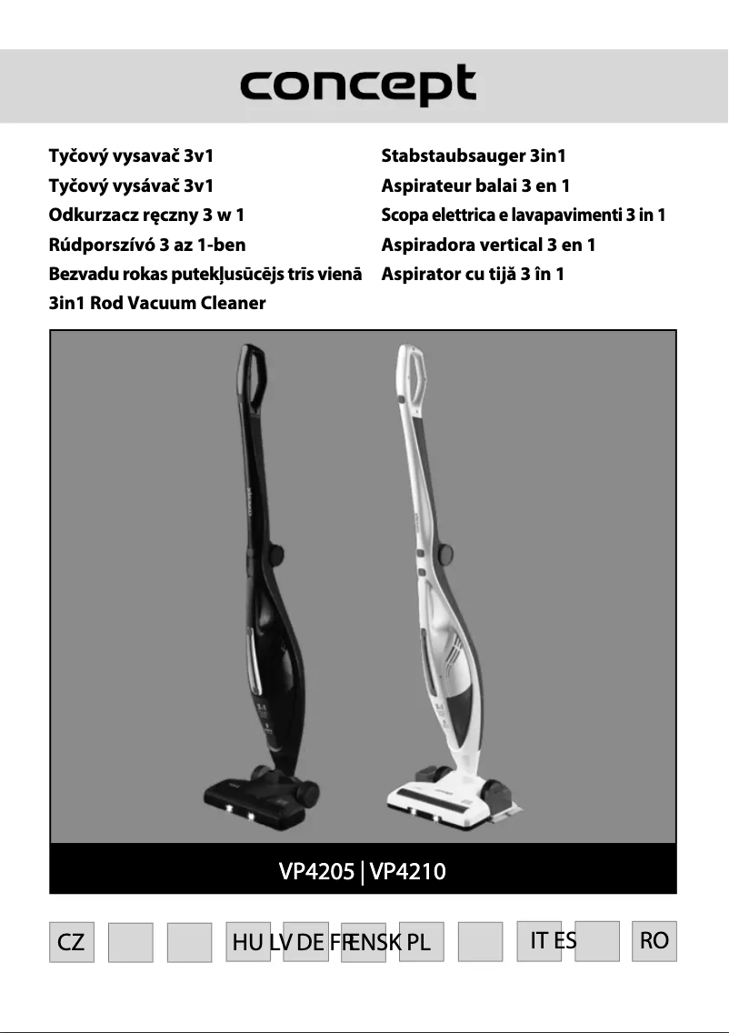 Page 1 de la notice Manuel utilisateur Concept Real Force VP4210
