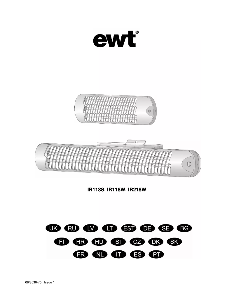 Página 1 del manual Manual de usuario EWT IR218W