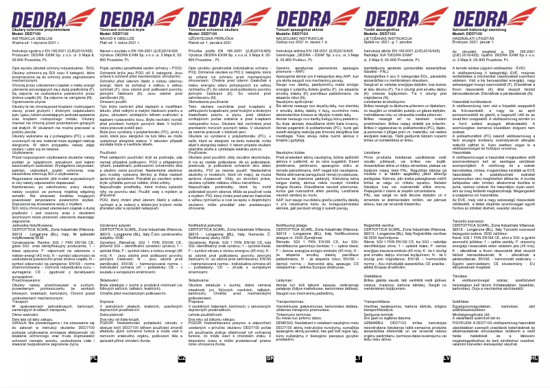 Page 1 de la notice Manuel utilisateur DEDRA DED7100