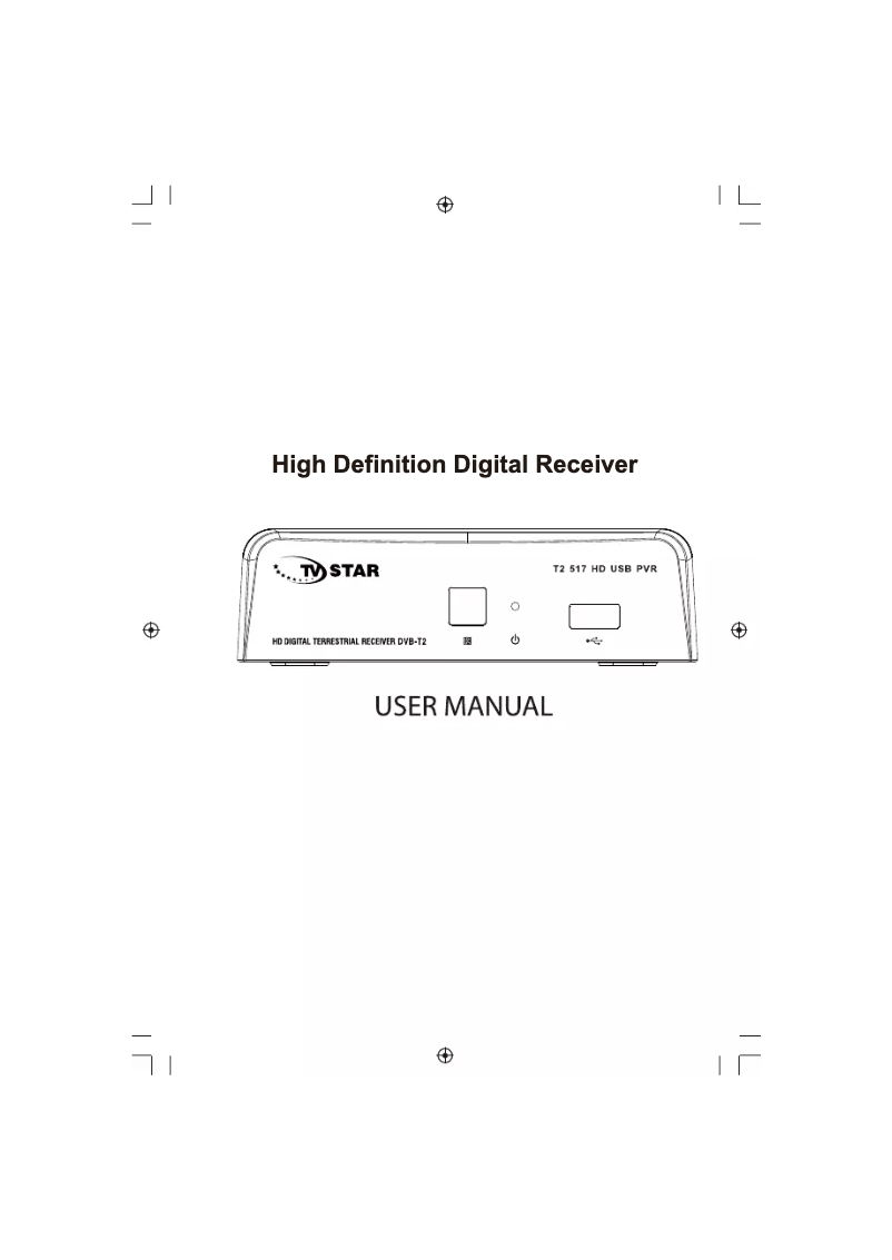 Page 1 de la notice Manuel utilisateur TV Star T2 517
