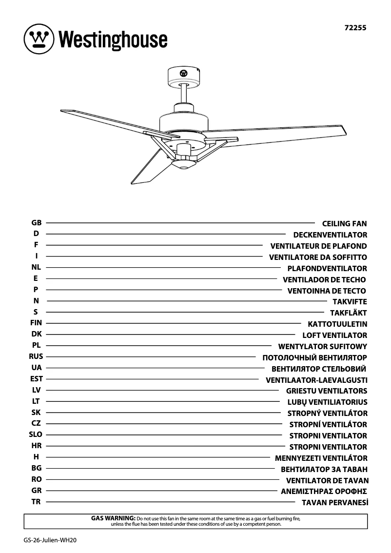Image de la première page du manuel de l'appareil 72255