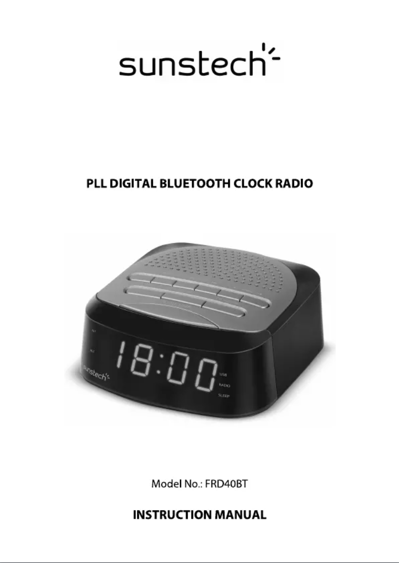 Page n°1 - Manuel utilisateur Sunstech FRD40BT