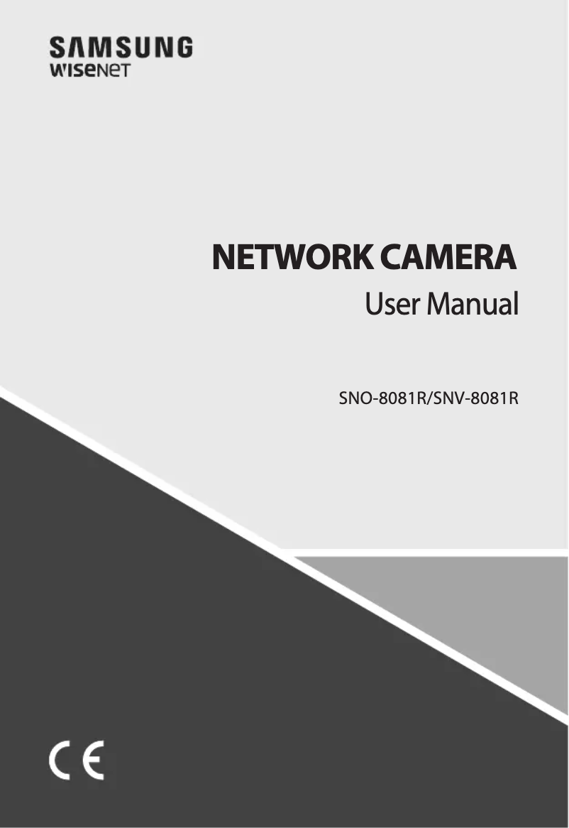 Page 1 de la notice Manuel utilisateur Hanwha SNV-8081R