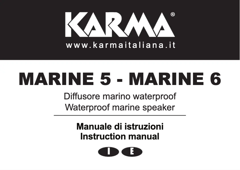 Image de la première page du manuel de l'appareil MARINE 5