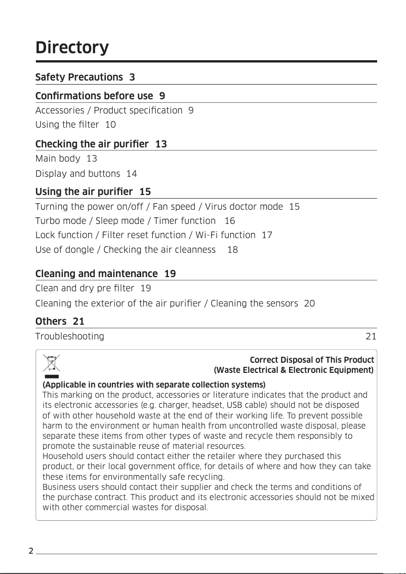 Page 1 de la notice Manuel utilisateur Samsung AX50K5050WD