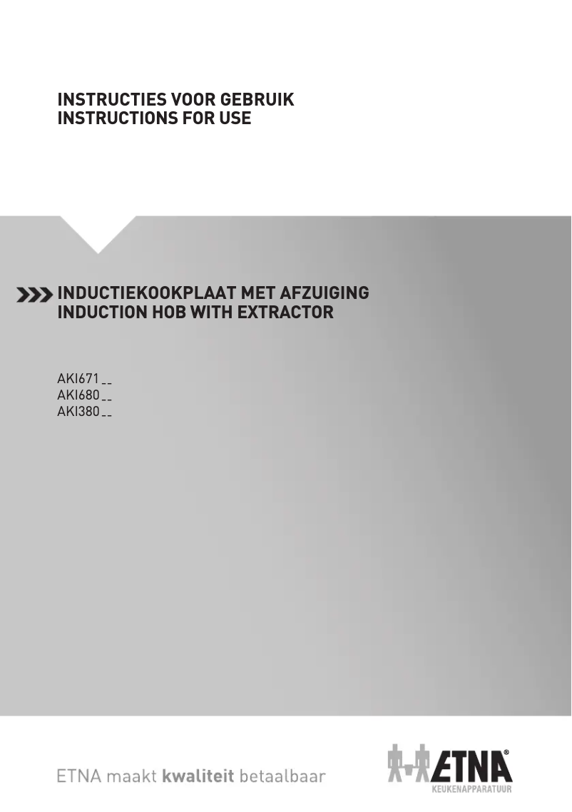 Page 1 de la notice Manuel utilisateur Etna AKI380ZT