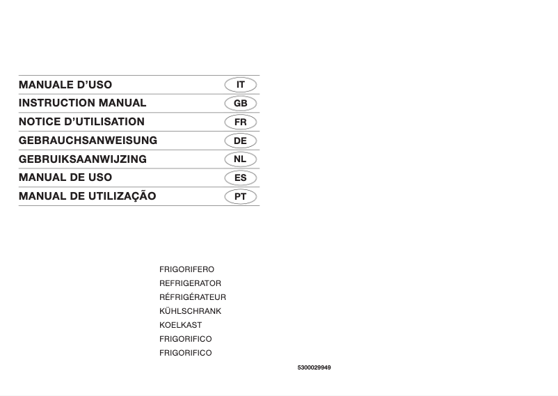 Page 1 de la notice Manuel utilisateur Smeg FA390XS